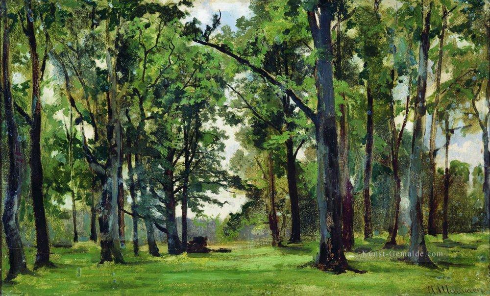 Eichen 1 klassische Landschaft Ivan Ivanovich Bäume Ölgemälde